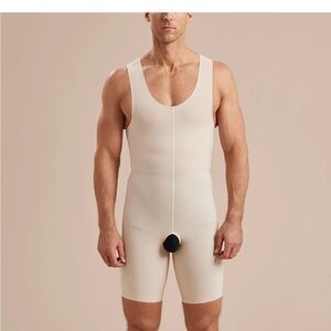 Marena Recovery Men’s Sleeveless Bodysuit- Black